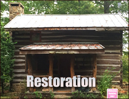 Historic Log Cabin Restoration  Henderson County, North Carolina